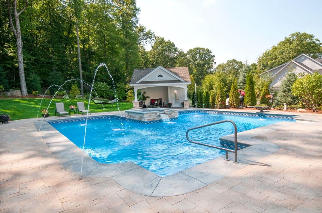 this is a photo of a custom pool installed by julianos